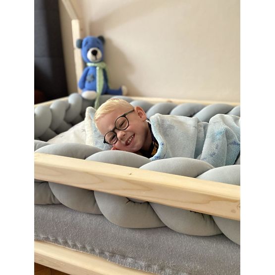 Copánkový mantinel 360 cm - šedý