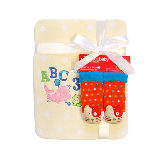 Darčeková sada - plyšová deka + ponožky SET 7