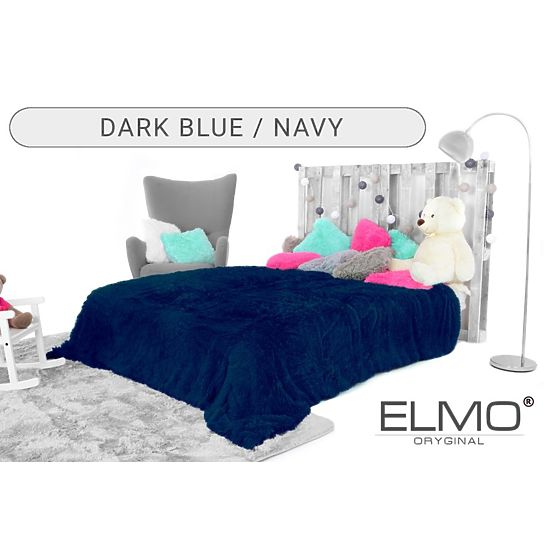 Deka a prikrývka na posteľ ELMO dark blue