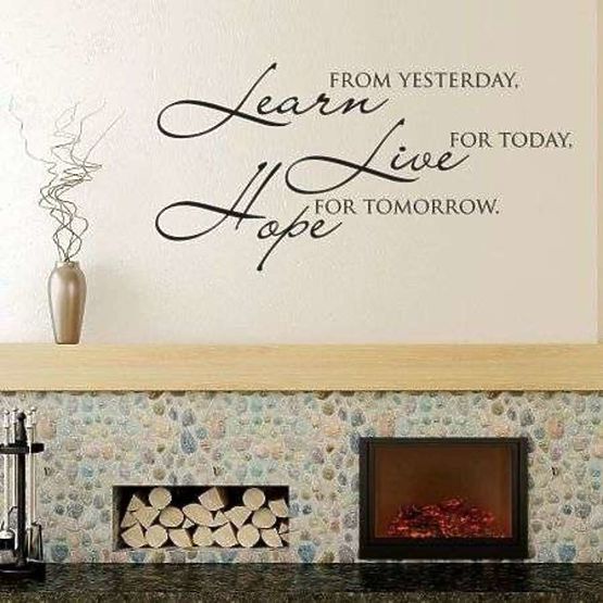 Dekorácia Learn, live, hope
