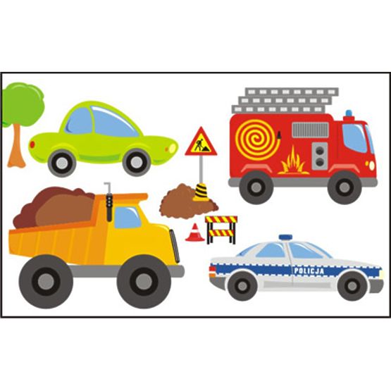 Dekorácia na stenu autá a mesto