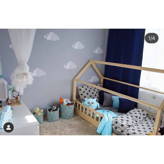 Dekorácia na stenu DEKORNIK - 3D obláčiky 