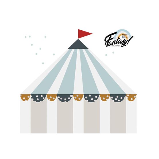 Dekorácia na stenu DEKORNIK Circus - modrá