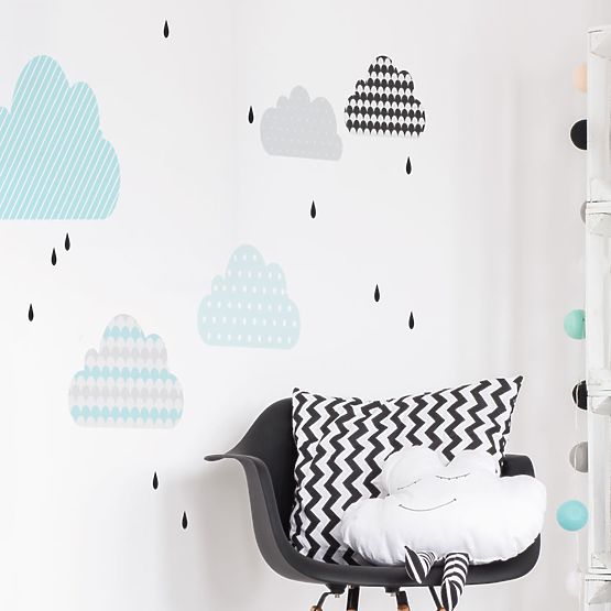 Dekorácia na stenu DEKORNIK - obláčiky