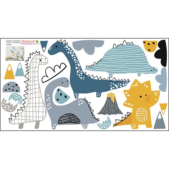 Dekorácia na stenu - dinosaury