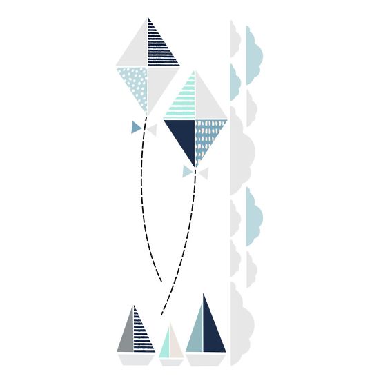 Dekorácia na stenu - lietajúce šarkany