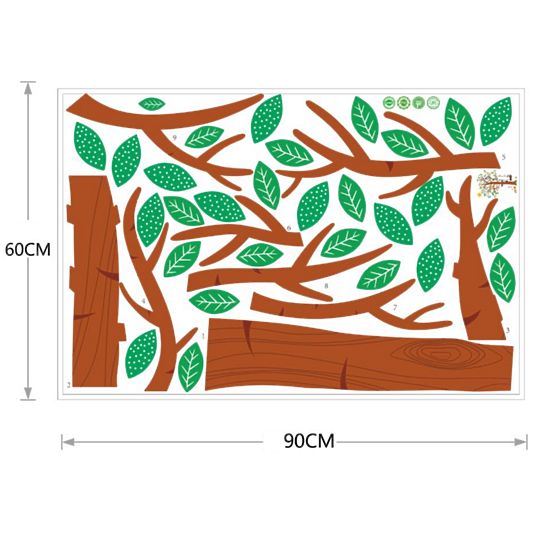 Dekorácia na stenu - opičky na strome