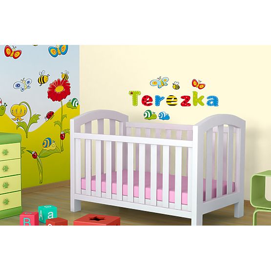 Dekorácia na stenu písmenká a lúka