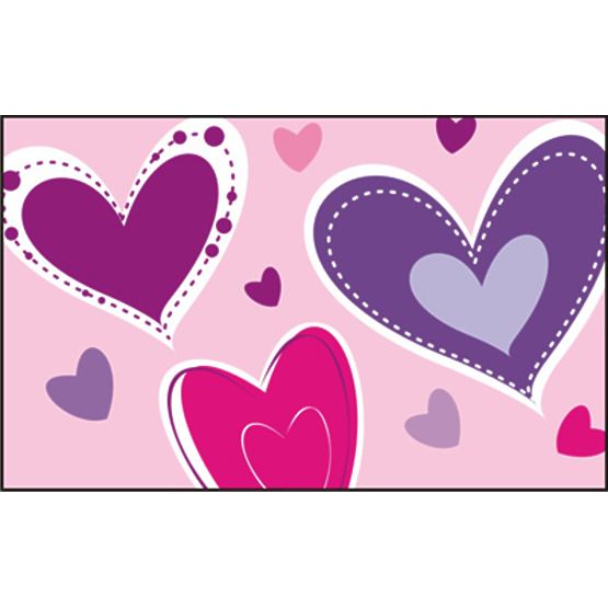 Dekorácia na stenu - srdiečka