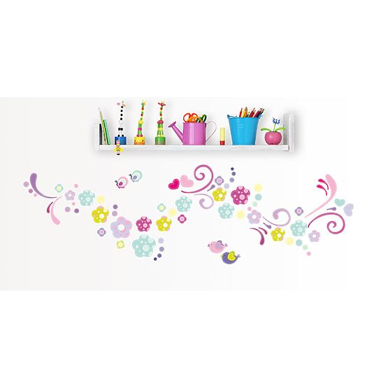 Dekorácia na stenu SWEET FLOWERS - 0,5 m2