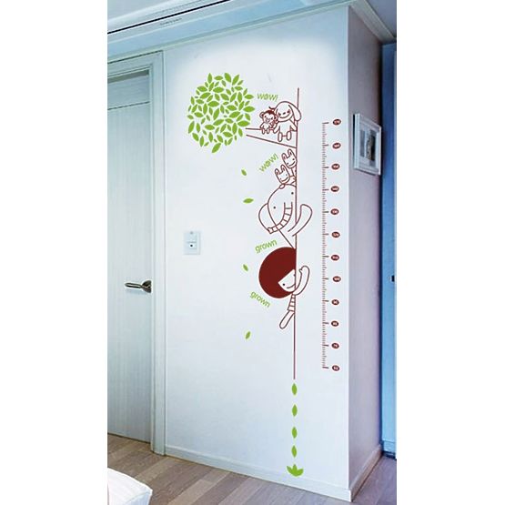 Dekorácia na stenu - zvedavé zvieratká