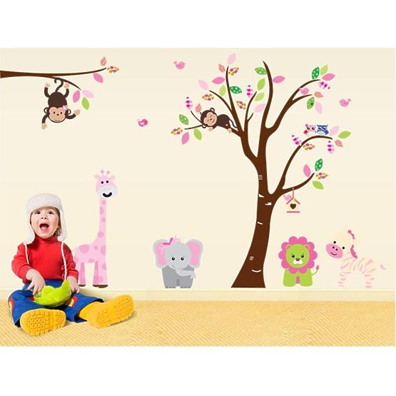 Dekorácia na stenu - zvieratká zo safari