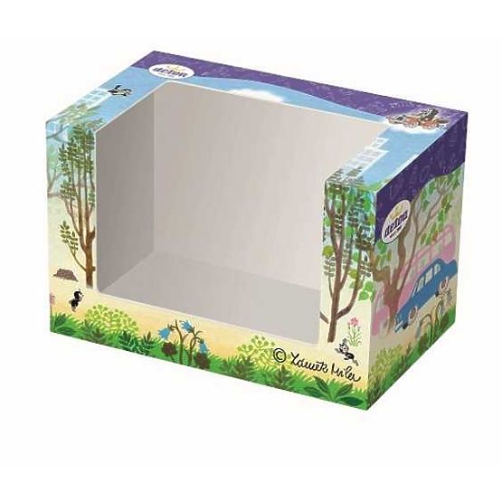 Detoa Drevené auto červené - Krtko na výlete