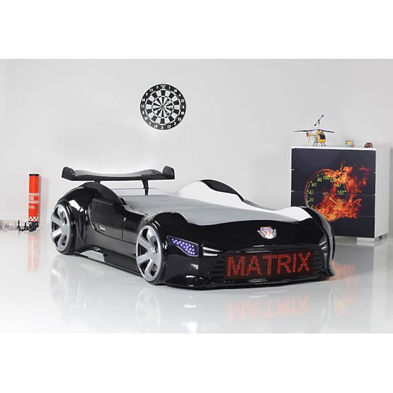 Detská auto posteľ Matrix Black