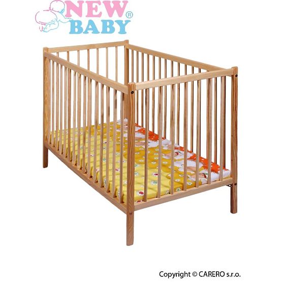 Detská borovicová postieľka New Baby Dominic - prírodná
