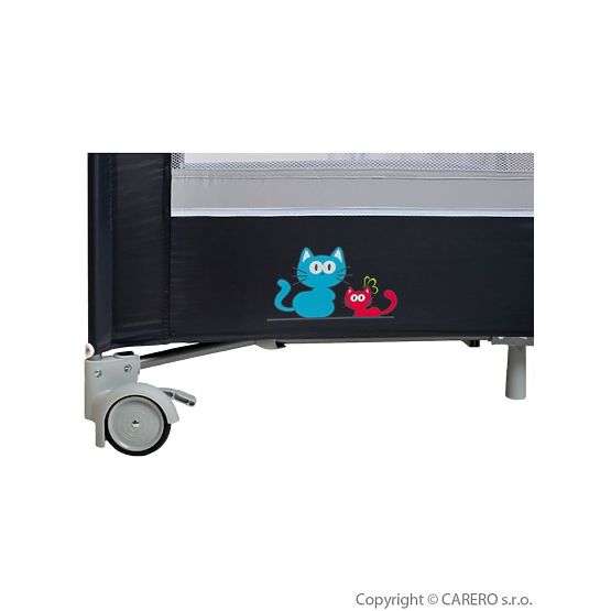 Detská cestovná postieľka Baby Mix dark grey Sivá