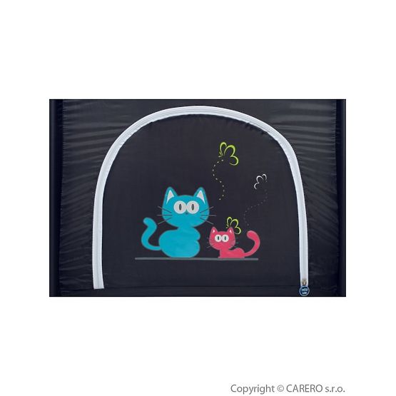 Detská cestovná postieľka Baby Mix dark grey Sivá