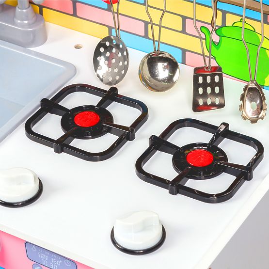 Detská drevená kuchynka s vybavením