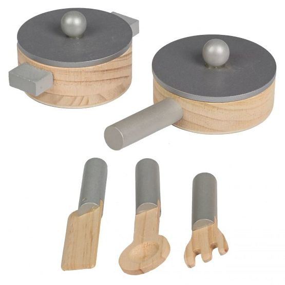 Detská drevená kuchynka s vybavením