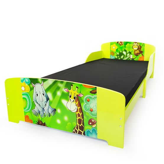 Detská drevená posteľ JUNGLE