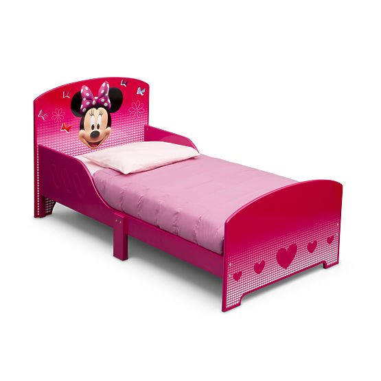 Detská drevená posteľ - myška Minnie