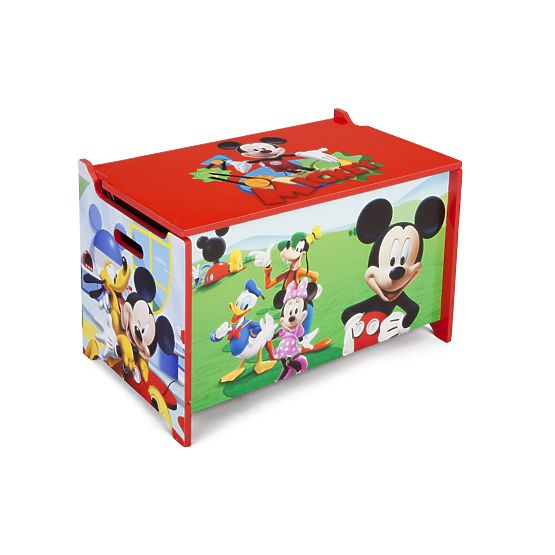 Detská drevená truhla - myšiak Mickey 