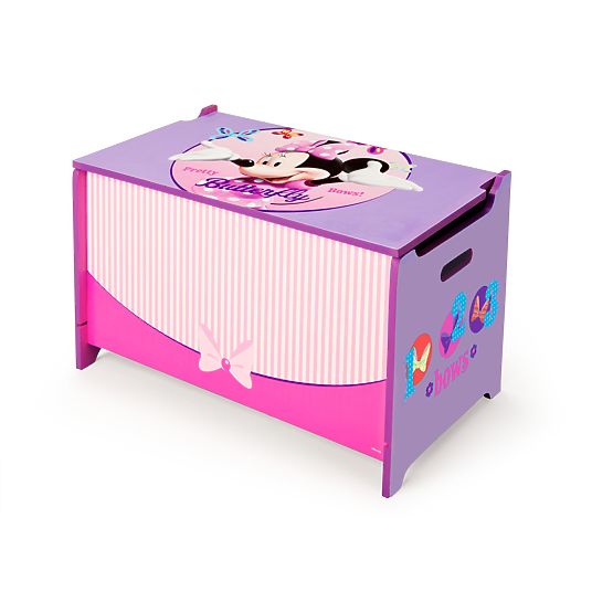 Detská drevená truhla - myška Minnie
