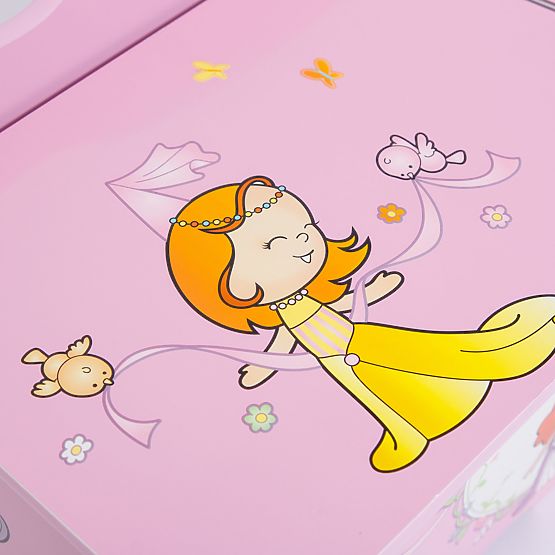 Detská drevená truhla Princess