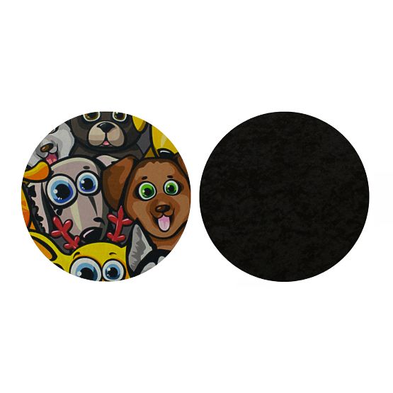 Detská ergonomická stolička k písaciemu stolu upravená na výšku 119-142 cm - zvieratká