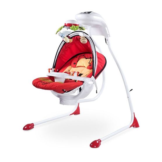 Detská hojdačka CARETERO Bugies red Červená