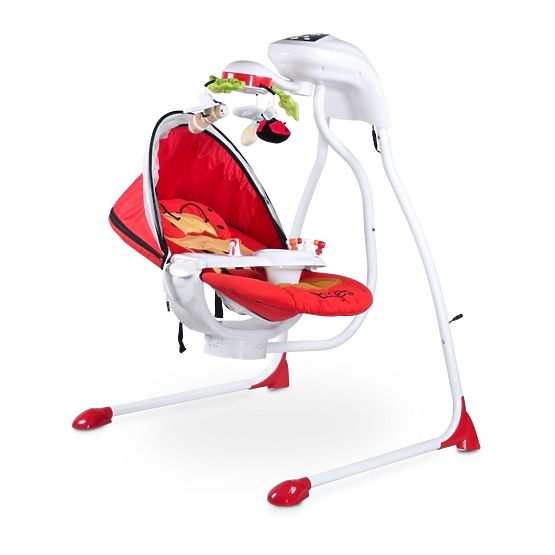 Detská hojdačka CARETERO Bugies red Červená