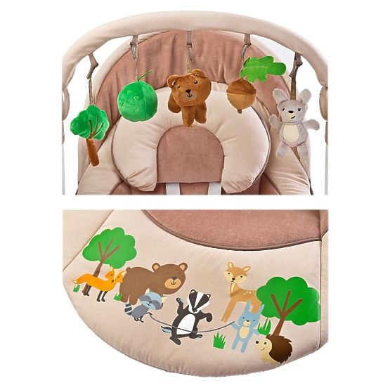 Detská hojdačka CARETERO FOREST brown Hnedá