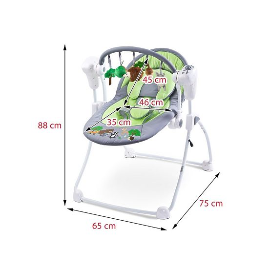 Detská hojdačka CARETERO FOREST brown Hnedá