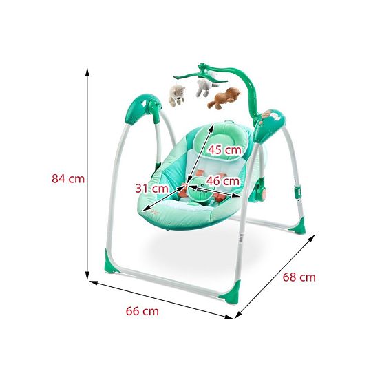 Detská hojdačka CARETERO LOOP mint Zelená