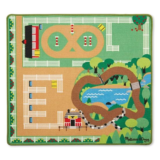 Dětská hrací podložka Koňská farma