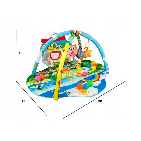 Detská hracia deka Lionelo Imke