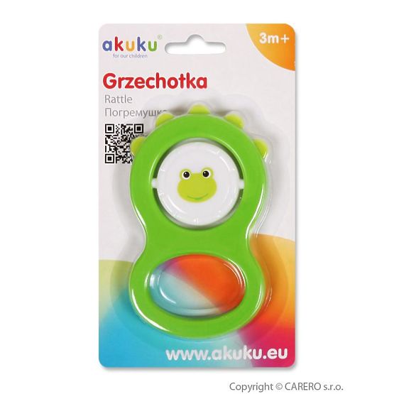 Detská hrkálka Akuku zelená