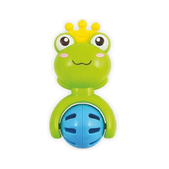Detská hrkálka Baby Mix žabka Zelená