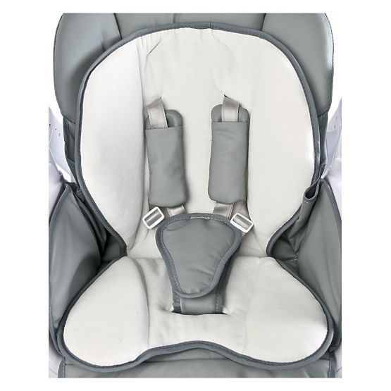 Detská jedálenská stolička 2v1 Caretero Indigo grey Sivá