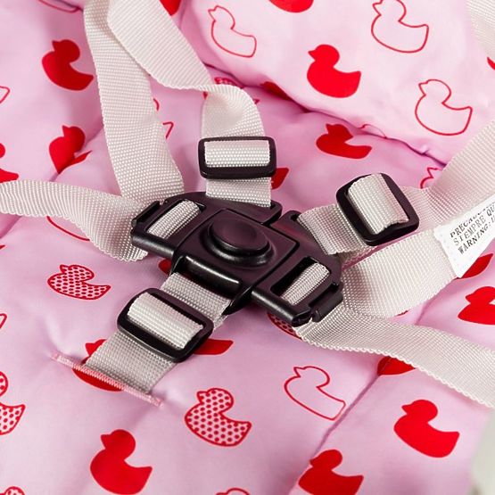 Detská jedálenská stolička 2v1 - ružová