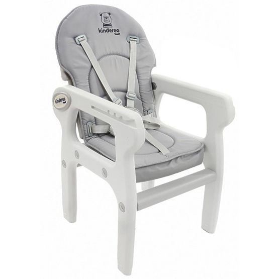 Detská jedálenská stolička kinder - sivá