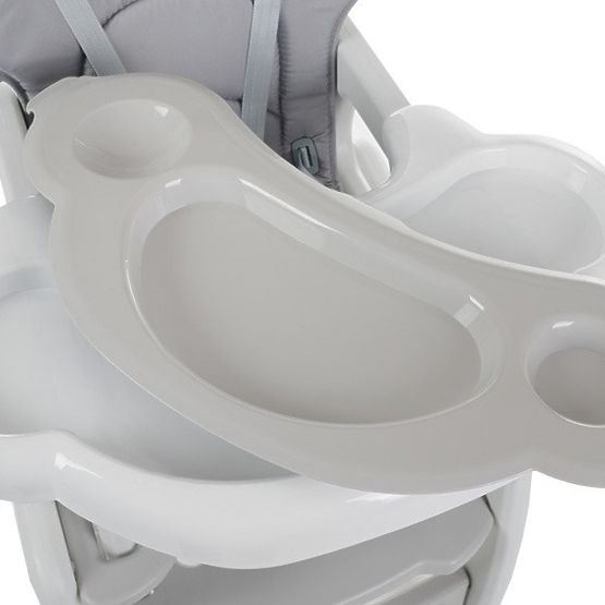 Detská jedálenská stolička kinder - sivá