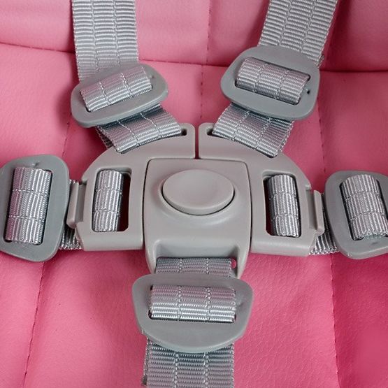 Detská jedálenská stolička Luxa - ružová