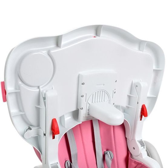 Detská jedálenská stolička Luxa - ružová