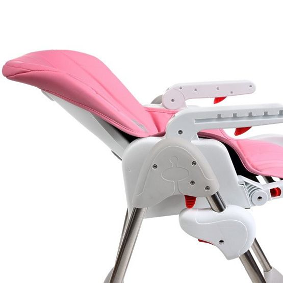 Detská jedálenská stolička Luxa - ružová