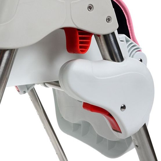 Detská jedálenská stolička Luxa - ružová