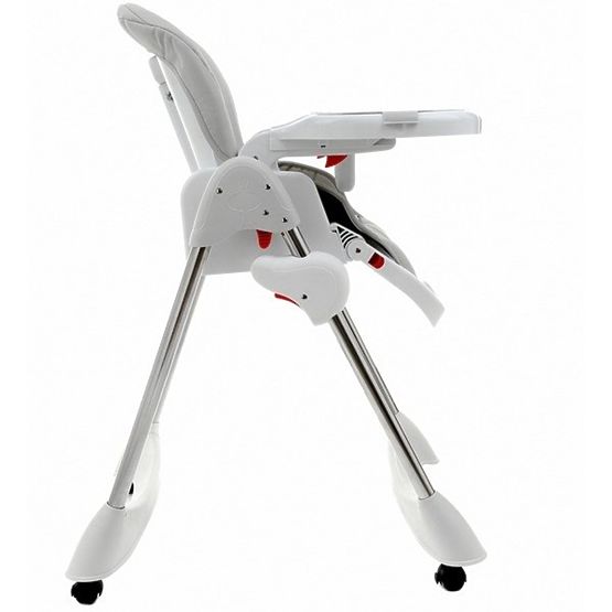 Detská jedálenská stolička Luxa - sivá