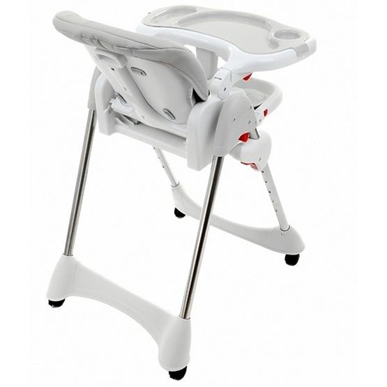 Detská jedálenská stolička Luxa - sivá