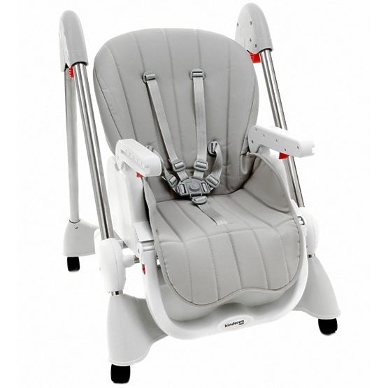 Detská jedálenská stolička Luxa - sivá