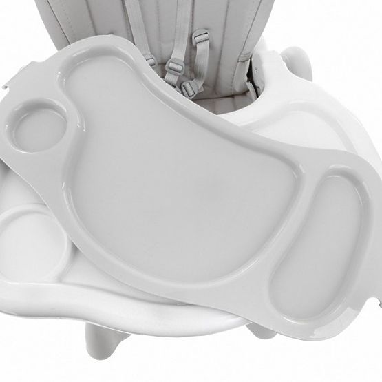 Detská jedálenská stolička Luxa - sivá